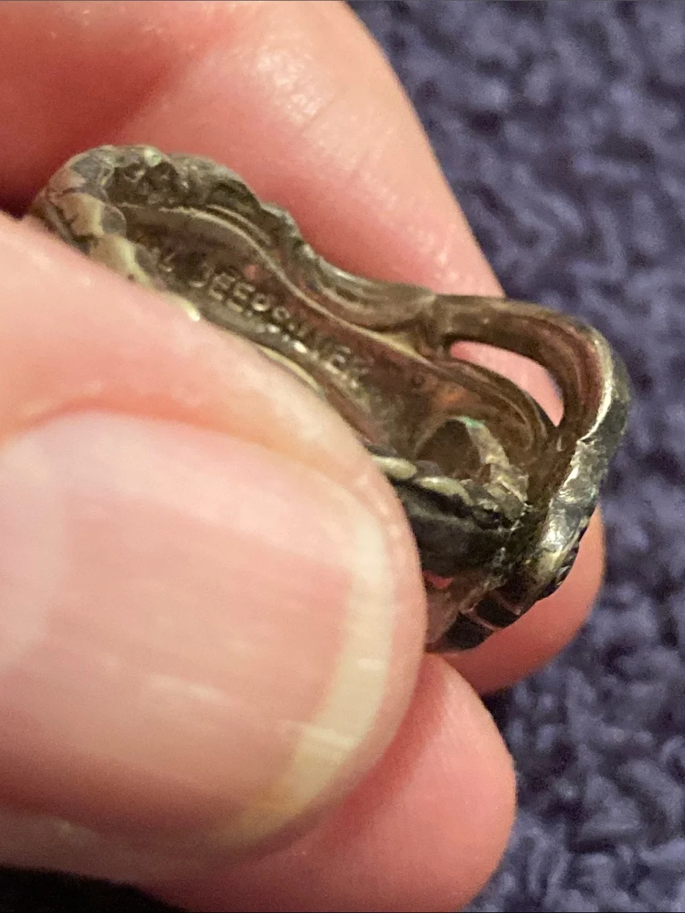 Vintage Flatware Ring Marked International Deepsilver sz 7